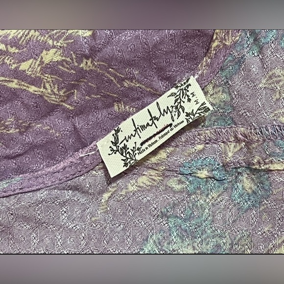 NWOT Free People Intimately Slip My Mind Trapeze Slip Nightgown Violet Swan - Picture 5 of 6